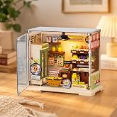 VARDEM Kendin Yap Işıklı Minyat&uuml;r Manav D&uuml;kkanı Seti 103 Par&ccedil;a, DIY Oyuncak Maket Hobi Seti, 8+ Yaş &Ccedil;ocuklar İ&ccedil;in Eğitici ve 