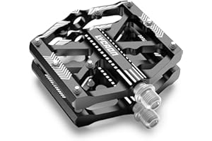 LYCAON bicicleta Pedales CNC aleación de aluminio antideslizante 9/16 pulgadas CR-MO husillo para carretera/MTB BMX