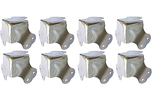 MF-CASES 8x Flachecke groß Flat Corner Kugelecke Case Casebau Stahl chrom Koffer Boxen