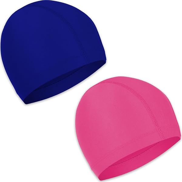 Bonnet De Bain Enfant 2 Pièces - Polyester, Élastique - Dessins Animés - Piscine, Plage