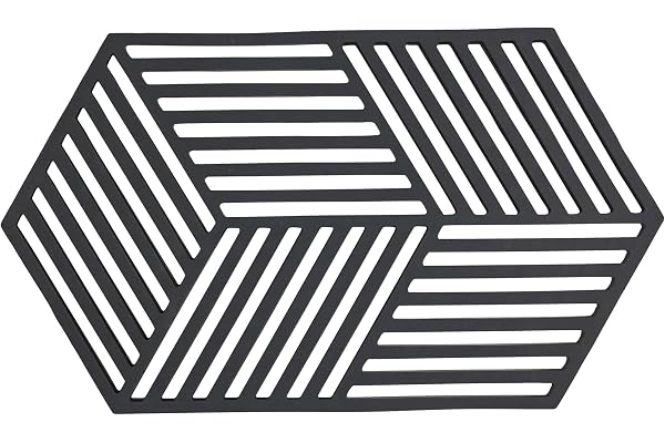 Zone Denmark Hexagon Dessous-de-Plat 24 x 14 x 0,9 cm Noir
