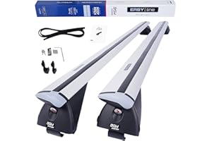 Dgh System Barres de Toit Easy Line Advanced 135 cm Compatible avec BMW X1 U11 SUV 2023- avec Barres longitudinales fermées, verrouillable, 90 kg