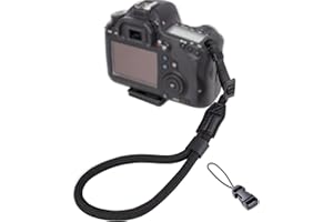 LENS-AID Dragonne pour appareil photo : sangle de poignet en paracorde pour appareil photo reflex numérique