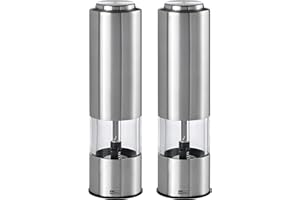 AdHoc Salt Mill, Metallo, Argento, 18,5x5,2x18,5, 2 unità