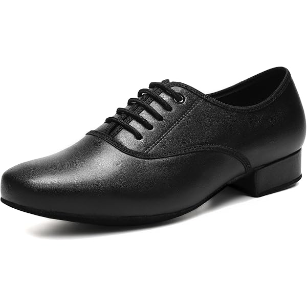 Chaussures De Danse Latine Homme - Cuir Souple, Semelle Daim & Caoutchouc - Pour Salsa, Tango, Valse