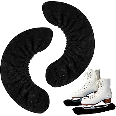 Aoblok Kufenschoner Schaatsen, 1 paar ijshockey elastische kufensokken voor dames heren kinderen schaatsen & ijsloopschoenen, schaats kufenbescherming accessoires ijshockey cadeau (Blauw, M