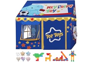 HEYPAPPY Tienda de Campaña Infantil Temática con Juguetes(123x100x123 cm), Luces y Globos - Cabañas para Niños Interior y Exterior