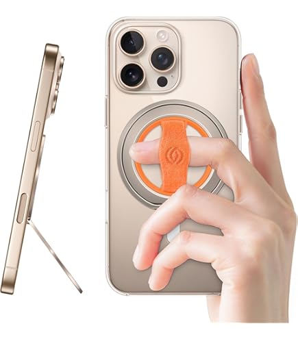 Impugnatura retrattile per anello da dito per iPhone 15 Pro Max doppio giunto re