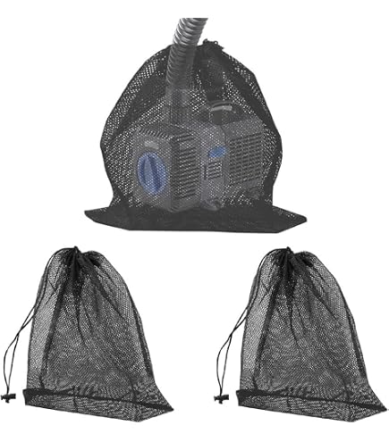Ersatz-Staubsaugerbeutel Für Pool & Teich – 6 Stück, 22 X 32 Cm, Feinmaschig, Aus Nylon, Mit Zugschnur