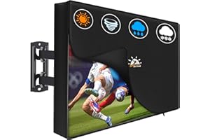 Zettum Funda de TV Plegable para televisores de 48 a 50 Pulgadas – Impermeable y Resistente, Funda Protectora para Pantalla Fabricada en Tela Oxford 600D PU con Cremallera y función abatible