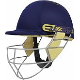 DSC Bouncer Cricket Helmet for Men & Boys (Adjustable Steel Grill | Color: Navy Blue | Light Weight | Size:Medium