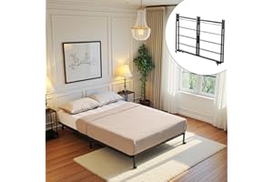 FetiNes Łóżko składane 140 x 200 cm, łóżko podwójne, metalowe, łóżko dla gości, składane łóżko turystyczne z 4 kółkami, składane, oszczędność miejsca