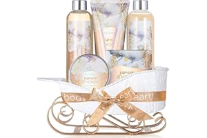 Body & Earth Set Regalo Donna da Bagno 6 Pcs, Bagnoschiuma, Gel Doccia, Lozione Corpo, Saponetta, Crema Mani, Idee Regalo Natale Donna Compleanno, Anniversario o Festa, Profumo Gelsomino