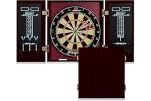 EastPoint Sports Jeu de fléchettes en Poils de Soie, Fibres de sisal Auto-cicatrisantes Haute densité, Planche Facile à Monter – Parfait pour Salle de Jeux familiale, Caves, Bar, Cave, ou Garage