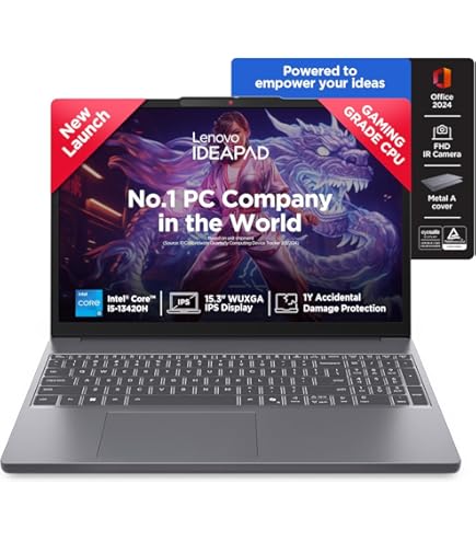 Lenovo IdeaPad gen8 i5-12450H、16GB 512GB Lenovo IdeaPad Slim 5 WUXGA IPS Intel Core i5 12th Gen 12450H