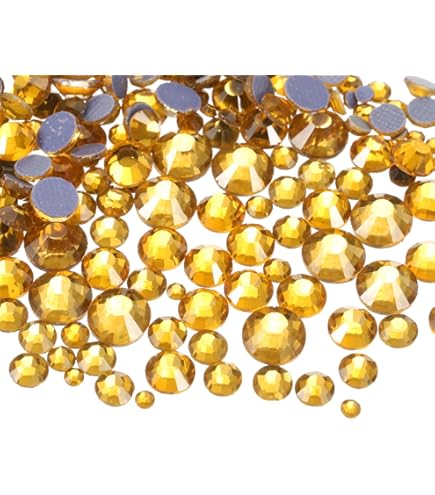 BEADSLAND Hotfix Strass, 2880pz Flatback Cristallo Strass per Artigianato Decorazione Fai da Te, Siam Chiaro AB, SS10, 2,7-2,9 mm