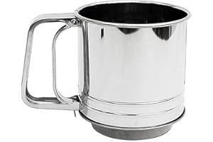 Em Home Tamizador de harina para 250g de Acero Inoxidable Acción de Gatillo