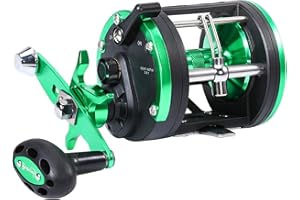 Sougayilang Trolling Reel, Smooth Powerful Boat Fishing Ocean Reel, Saltwater Level Wind Reels for Catfish, Musky, Sea Bass, Salmon