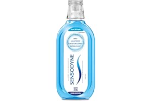 ‎SENSODYNE Sensodyne Cool & Fresh, tägliche Mundspülung mit Fluorid, ohne Alkohol, für schmerzempfindliche Zähne und zum Schutz vor Karies, 500ml