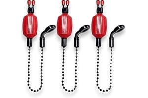 TJR Tackle 3 x Pro Ace II Bite Indicators Bobbins Short 14cm Chain For Fishing Bite Alarms 3 colour options