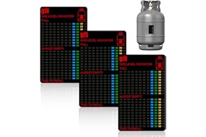 JUGCUT 3PCS Magnetic Gas Level Indicator for Propane and Butane Tanks - Reusable LPG Measuring Device