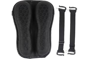 EviKoo Cuscino per Sedile Moto, Coprisedili per Moto, Cuscino per Sedile in Gel per Moto, Cuscini per Sedile Moto Nero, Cuscino per Sedile Comodo per Moto