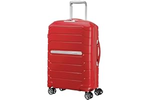 Samsonite Flux - Spinner S, Rozszerzalny bagaż podręczny, 55 cm, 37/44 L, Czerwony (Red)