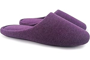 ofoot Pantofole da Donna, Scarpe Antiscivolo in Cotone Lavabile con Memory Foam