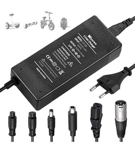 Xietongpo Chargeur Trotinette Electrique 54.6V 2A, Universel