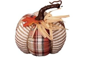 JINGAN Zucche artificiali - Tessuto decorativo in tessuto artificiale raccolto zucche - Decorazione autunnale per la casa, centrotavola, ornamenti autunnali per feste, Halloween, raccolto