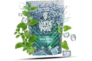 Verde Mate Green Mega Menta 0,5kg | Yerba mate menthe et menthol | Yerba mate, menthe, menthol | Stimulation naturelle | Pouvoir de rafraîchissement | Yerba mate brésilien | 500g