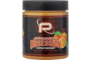 Proton - Colours Obsession - Tattoo Butter - Made by Nature - Orange - 250ml / 8.5 Oz. Crema para proceso tatuaje y curar. Naranja