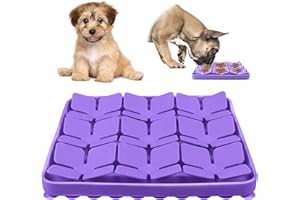 MPLEHDA Tapis de Chien Snuffle Mat, Silicone Tapis de Leche Chien, Tapis Léchage Chien, Gamelle d'alimentation Lente, Tapis éducateurs pour Chiens Dog Puzzle Toys Tapis de Fouille