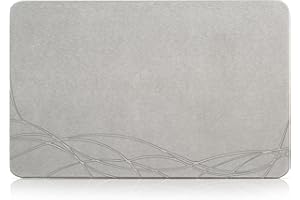 NAYAHOSE Stone Bath Mat, Diatomaceous Earth Shower Mat, Non-Slip Super Absorbent Quick Drying Bathroom Floor Mat, 100% Natural Shower Mat for Bathroom Floor, Easy to Clean (23.6" X 15.4")