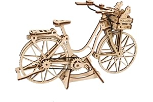 UGEARS Dutch Bicycle 3d Puzzles for Adults - Model Building Kits Wood Puzzle Hobbies for Men - Rompecabezas 3d Para Adultos - Wooden Model Kit to Build