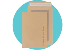 Triplast 20 x A5 C5 Manilla Hard Board Back Envelopes (229x162mm) - Cardboard Backed Mailers with Peel & Seal Strip - Rigid Do Not Bend Envelopes for Mailing Posting Shipping & Storing Documents