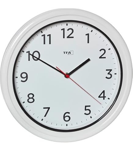 Wandklok zonder tikkende geluiden, tuinklok, weerbestendig, met