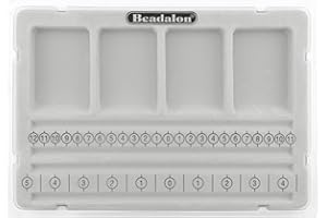 Beadalon Bracelet Bead Board W/Cover-7.75-inch x 11.25-inch, Other, Multicoloured