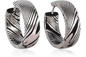 JMFENFA Titan Ohrringe für empfindliche Ohren, Titan Creolen für M?nner Frauen, hypoallergene Titan Ohrringe