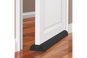 MEFENY Draught Excluder for Doors, 100cm Draught Stopper for Bottom of Doors, Adjustable Under Door Sweep with Double Side Draft Guard for Door Seal Weather Stripping to Prevent Cold air, Black