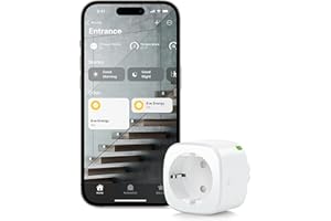 Eve Energy (Matter) - Enchufe inteligente, control por app/voz, automatiza luces/electrodomésticos, para Alexa, Apple Home, Google Home, SmartThing, Home Assistant, Requiere un Router de Borde Thread