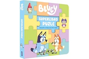 Bluey. Libro juguete - Superlibro puzzle. 4 puzles de dos caras para leer y jugar (Pequeñas manitas)