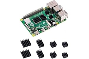 ‎GEEEKPI GeeekPi 8 Stück Kühlkörper für Raspberry Pi 4 Model B,Raspberry Pi Aluminium Kühlkörper mit wärmeleitendem Klebeband für Raspberry Pi 4B (RPi Board ist Nicht im Lieferumfang enthalten) (2Pack)