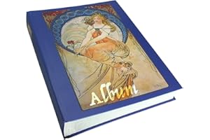 Álbum de sellos SAFE con 60 páginas en blanco y 10 tiras de papel cristal cada una - álbum de sellos insertables en formato grande 230 x 305 mm con motivos nostálgicos en la portada para su colección