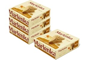 ‎MARLENKA MARLENKA® 3+1 Honigkuchen mit Walnüssen 4 x 800 g | Tschechischer Kuchen für Desserts und Geschenksets | Leckere Honigkuchen Geschenkbox | Honey Cake für besondere Anlässe