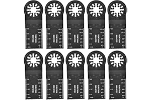 VOTHEN Starlock Multi Tool Blades 10Pcs 35mm Oscillating Saw Blade Universal Treasure Woodworking Compatible with Bosch Fein Multimaster Milwaukee Makita