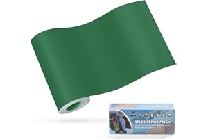 Toppe autoadesive in nylon, 10x160cm OAZ autoadesive, impermeabile, toppa di riparazione impermeabile, per tende, piumino, sacco a pelo, Verde scuro