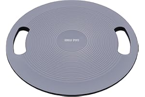 ‎GORILLA SPORTS GORILLA SPORTS® Balance Board - Ø 40cm, bis 110-180kg, Holz/Kunststoff - Wackelbrett, Therapiekreisel, Gleichgewichtstrainer, Balanceboard für Kinder, Erwachsene