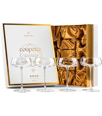 Gerippte Martini-Gläser 'Mr & Mrs' – 2er Set, 284 Ml, Für Hochzeit & Jubiläum, Spülmaschinenfest