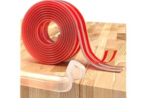 REEKNOKOL Edge Protector, Silicone Corner Protectors for Kids Transparent Table Corner Protectors Safety Baby Proofing Edge Protector Furniture Edge Protectors for Table Cabinets Drawers (2cm x 3M)